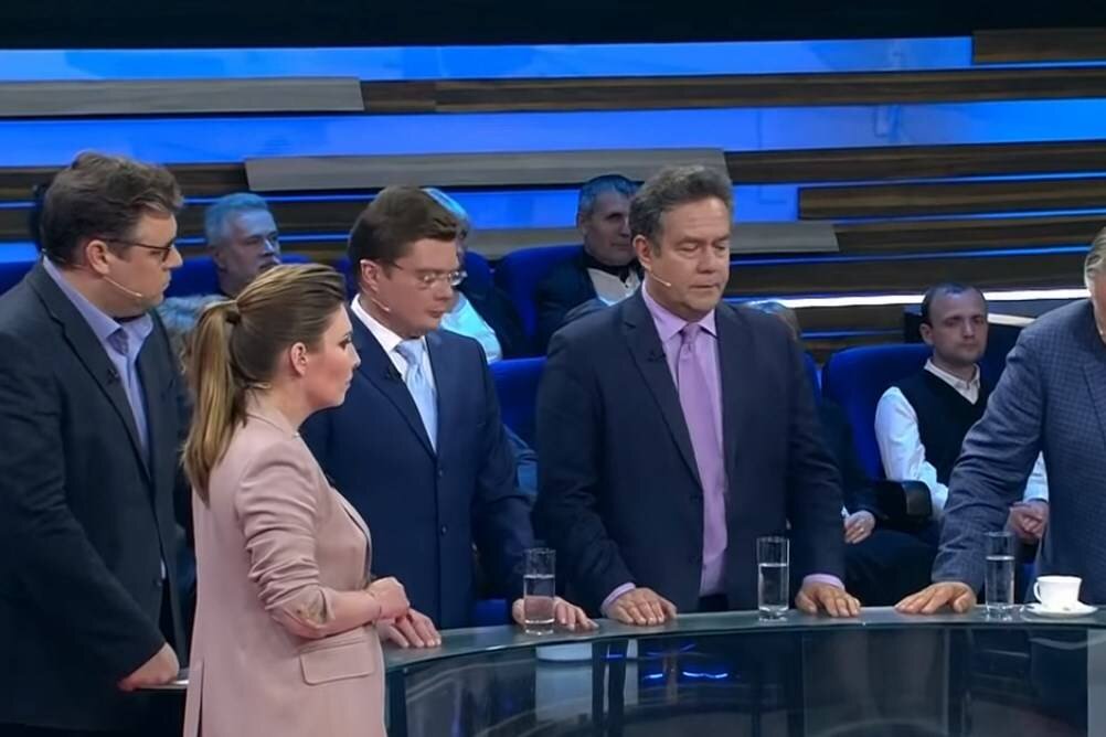 Николай Платошкин среди экспертов программы "60 минут".