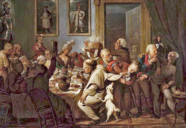 Александр  Орловский.  «Праздник  у Радзивилов»