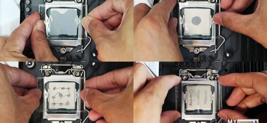 способы нанесения термопасты на процессор