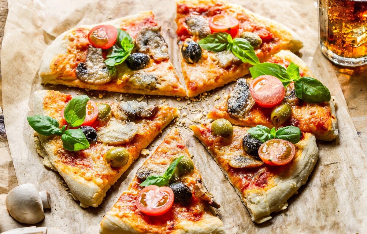 Красивая пицца для привлечения внимания