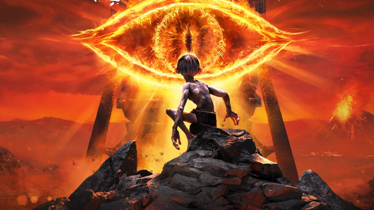 Голлум и Багровое Око (концепт-арт для игры The Lord of the Rings: Gollum, www.ign.com).