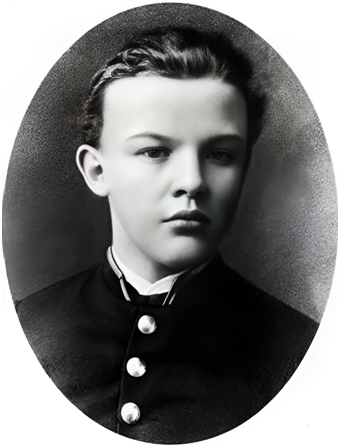 Владимир Ульянов, гимназист 8 класса. Фотография 1887 г.