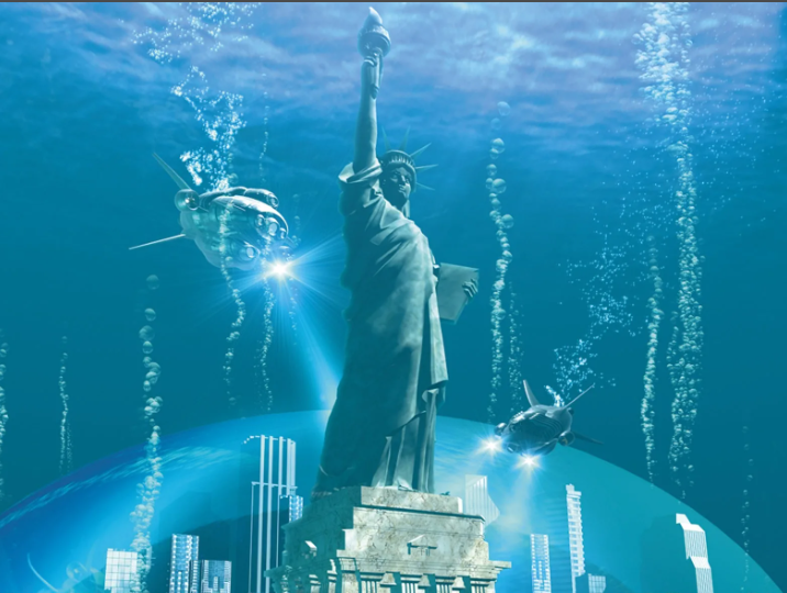 Многие прибрежные государства и острова исчезнут под водой. Особенно пострадают Северная Америка и Япония.