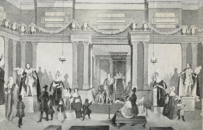 Вход в музей мадам Тюссо в Лондоне (1842). Источник: Internet Archive