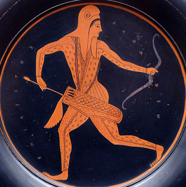 Лучник. Вазописец Эпиктет. Греция,
520–500 годы до н. э. 
© Wikimedia Commons