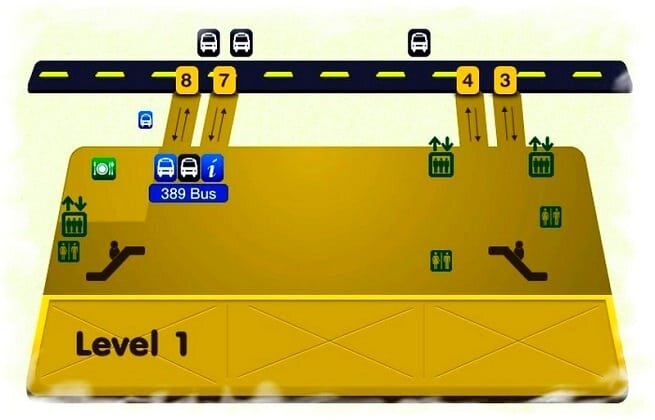 Суварнабхуми, именно так называется международный аэропорт Бангкока и добраться отсюда до главной туристической Мекки Таиланда несложно.
[mapsmarker marker="2"]
В отличие от такси, такая поездка обойдется путешественнику сравнительно недорого — всего 120 бат (практически 240 рублей), плюс доплата за дополнительное место багажа — 20 бат. Автобусная стоянка расположена на территории аэропорта на первом уровне (Level 1).