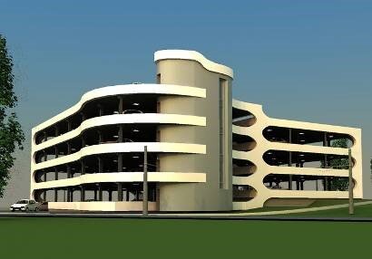 Пример автостоянки открытого типа