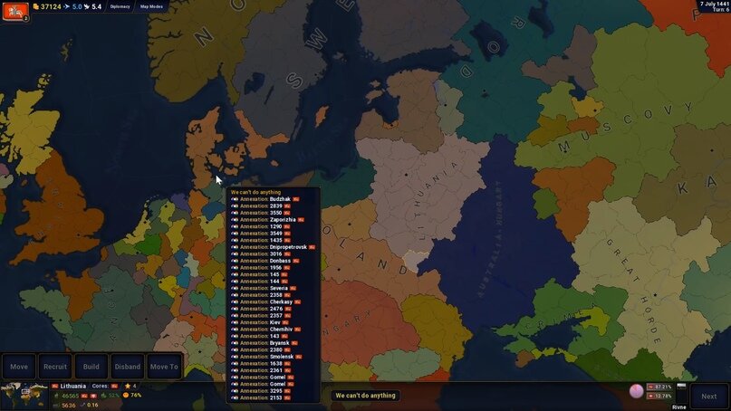 Австрало-Венгрия аннексирует Литву)