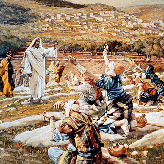 Д. Тиссо. Исцеление десяти прокаженных