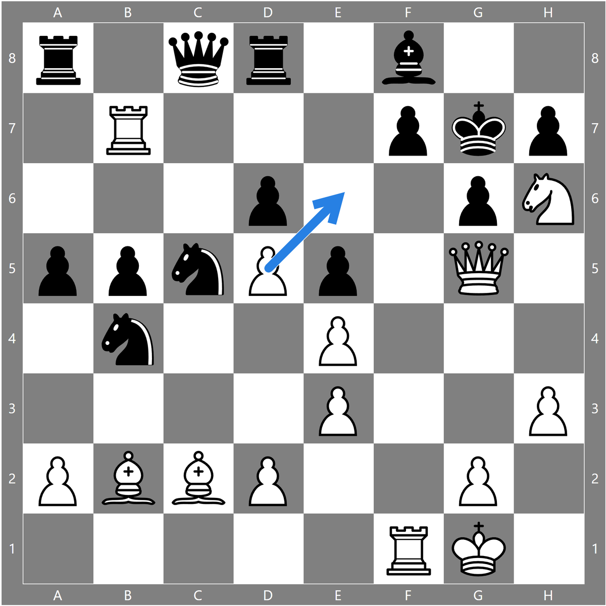 d5:e6, Шах и Мат