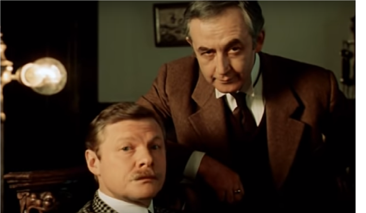 Кадр  из сериала "Шерлок Холмс и Доктор Ватсон", производство Ленфильм