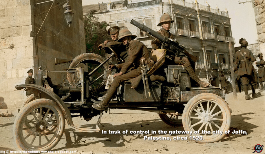 https://armoredcars-ww-one.blogspot.com/2012/03/british-ford-t-machine-gun-carrier.html, Английские войска в Хайфе. 