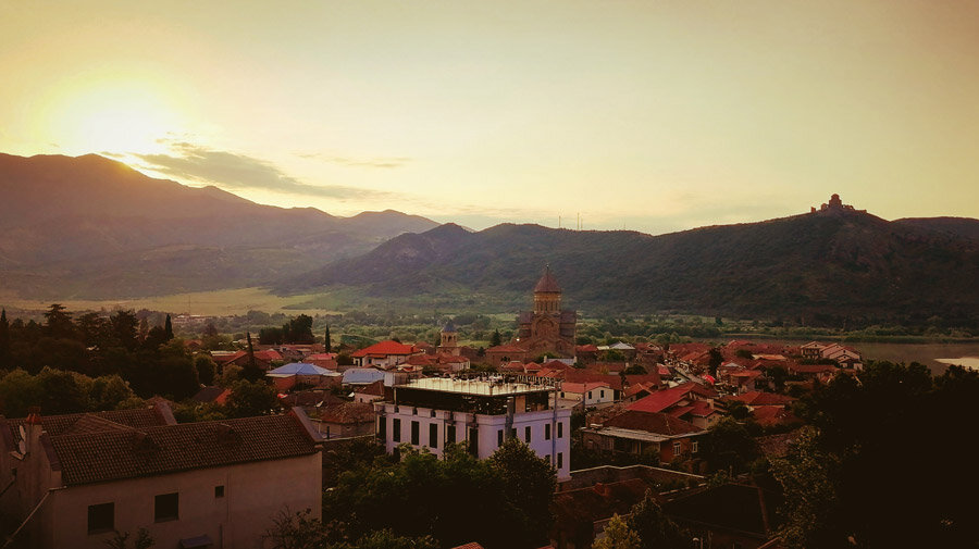 Мцхета. Вид из нашего номера. фото Александр Цуканов 