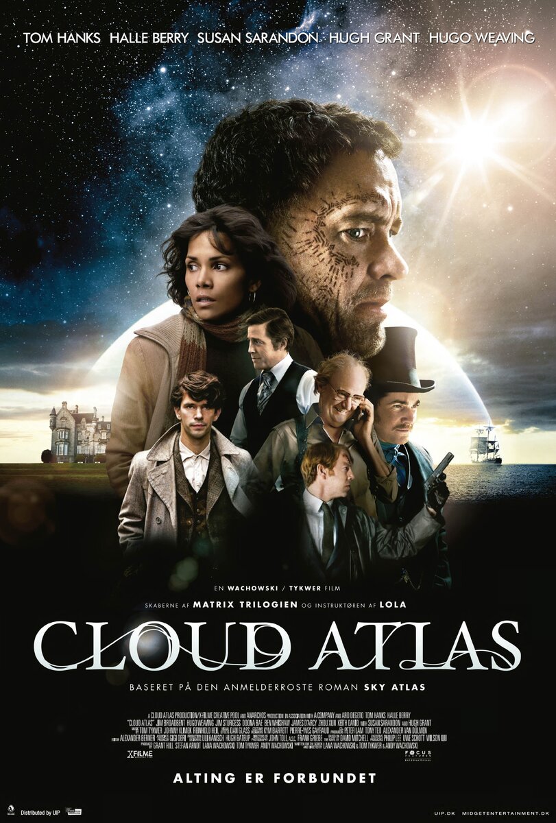 Постер фильма "Облачный Атлас / Cloud Atlas (2012)", который сняли те же самые люди, которые сняли трилогию "Матрицы".