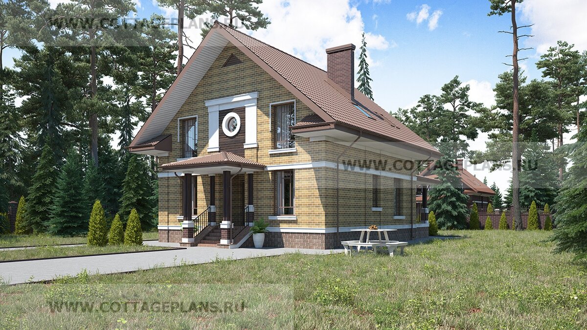 Фасады дома. Источник фото: https://www.cottageplans.ru