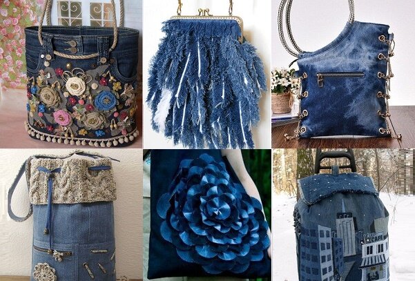 8 ПОЯСНЫХ сумок из джинсы, сделанных своими руками