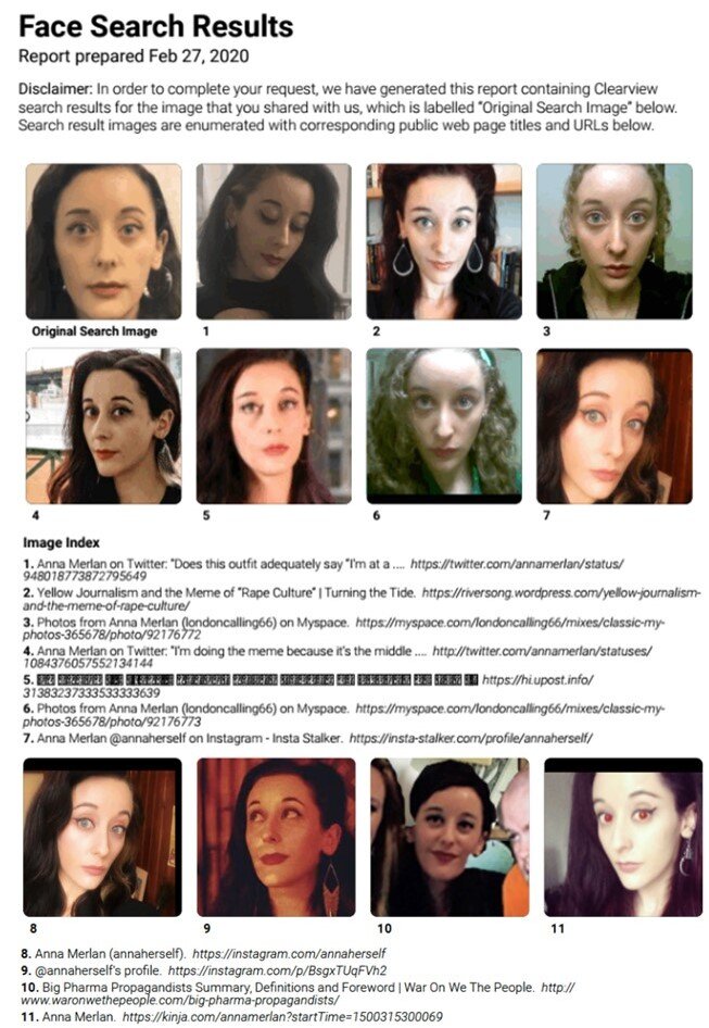 Источник: https://www.vice.com/en_us/article/5dmkyq/heres-the-file-clearview-ai-has-been-keeping-on-me-and-probably-on-you-too