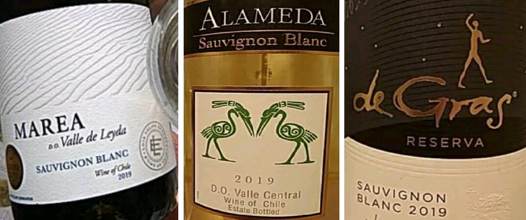 Чилийские Sauvignon Blanc разных ценовых категорий.