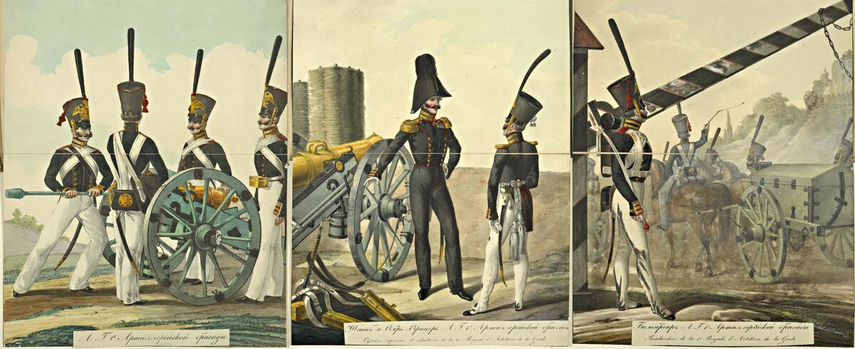 1830 год. Артиллеристы.