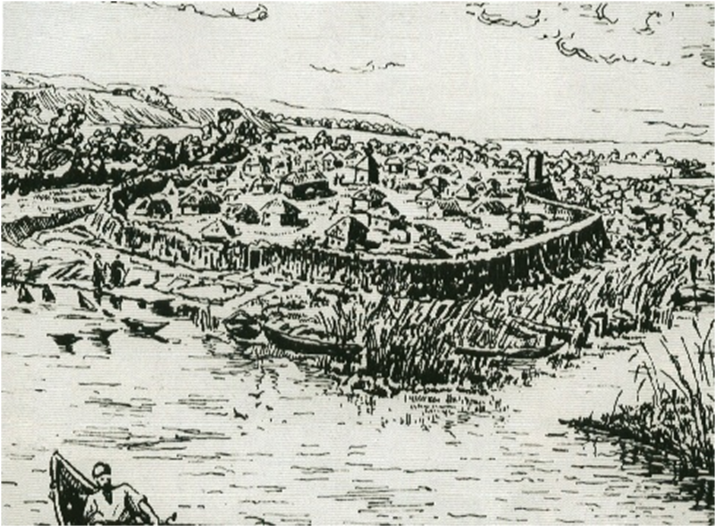                                           Казачий городок ХVII века.           