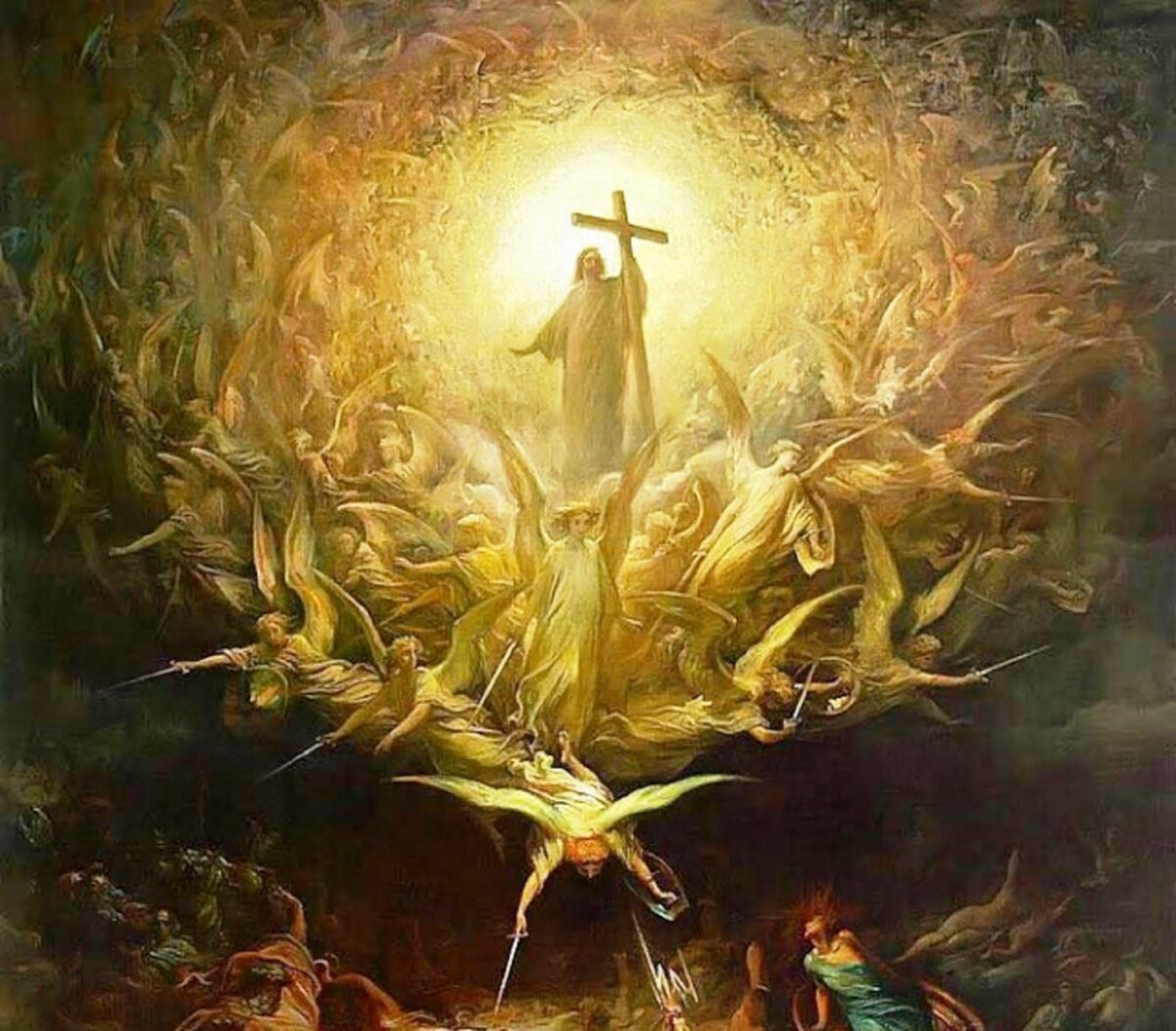 Христос и Его ангелы.