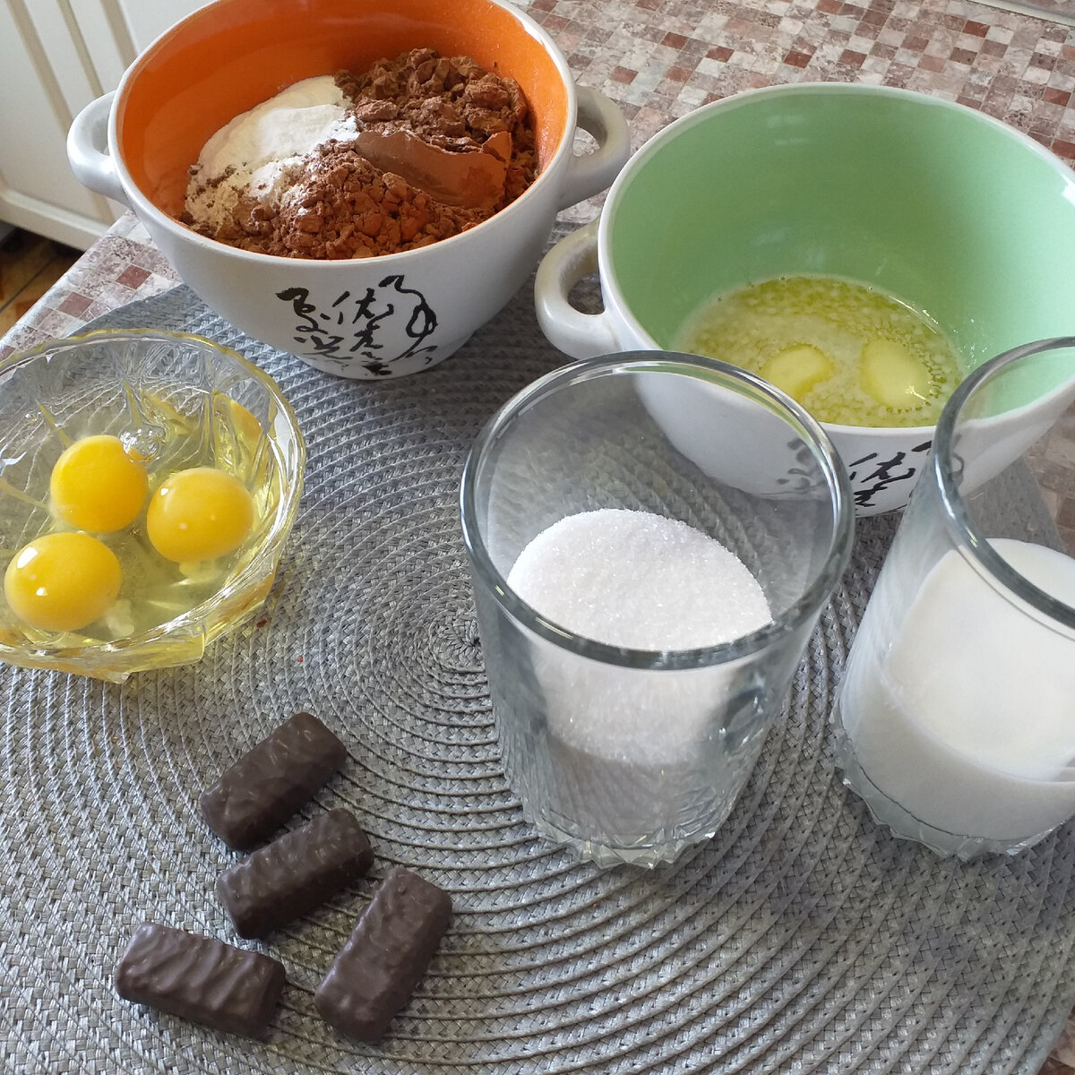 Ингредиенты для выпечки кекса