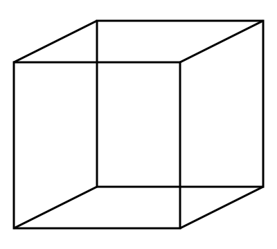 КУБ НЕККЕРА. Фото с сайта https://ru.wikipedia.org/wiki/Куб_Неккера