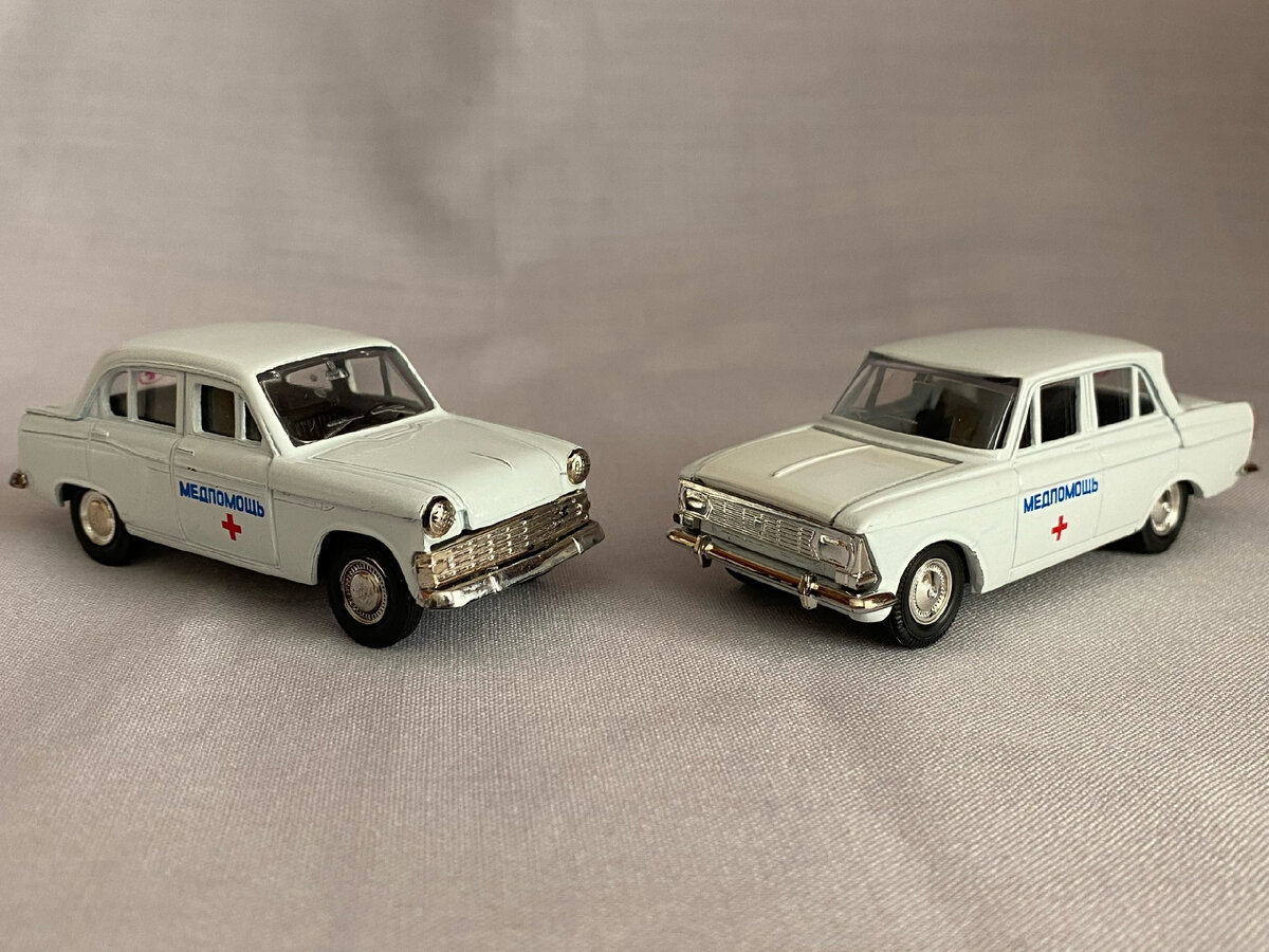 Москвичи 403 и 412 "Медпомощь", ЗАО "Агат" - НПФ "Моссар", ~2007-2012 гг.