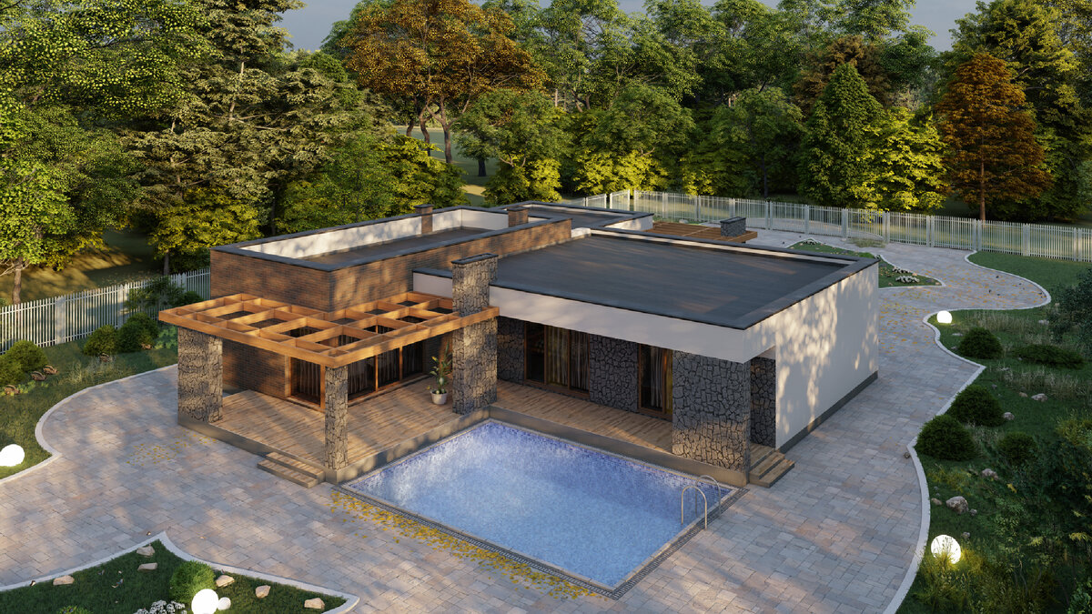 Проект одноэтажного дома