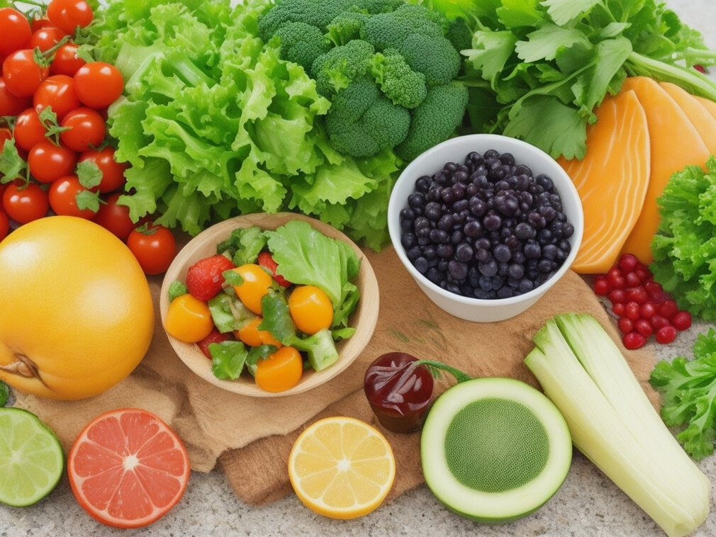 Употребление свежих овощей и фруктов: Овощи и фрукты богаты витаминами и антиоксидантами