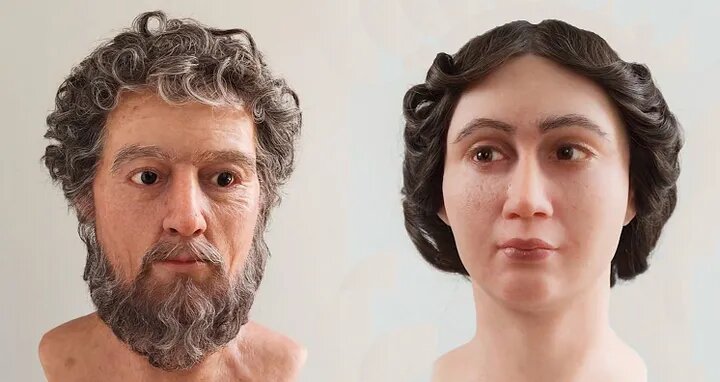 3D-реконструкция лиц императора Марка Аврелия и его жены Фаустины