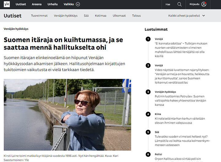 ФОТО: СКРИНШОТ СТРАНИЦЫ САЙТА YLE.FI 