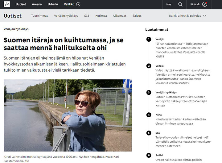 ФОТО: СКРИНШОТ СТРАНИЦЫ САЙТА YLE.FI 