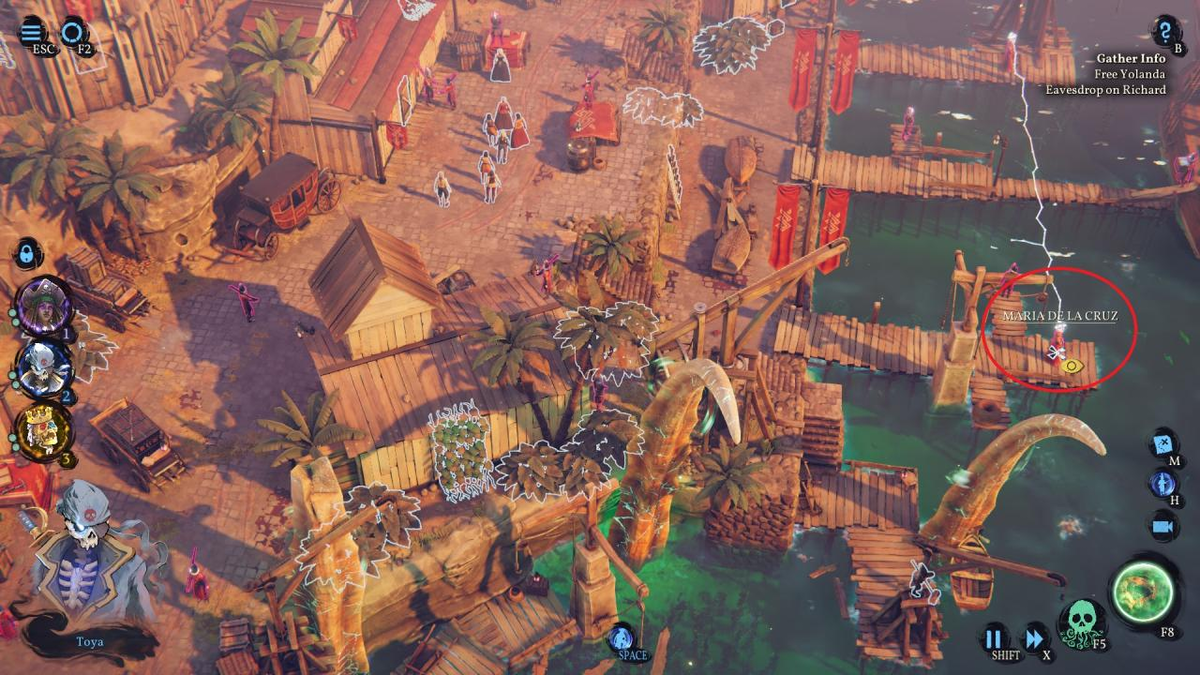 ✅Этот гайд по игре Shadow Gambit: The Cursed Crew поможет вам найти всех разработчиков на разных картах. При игре вам следует нажать «h», чтобы выделить врагов и видеть их имена.-66