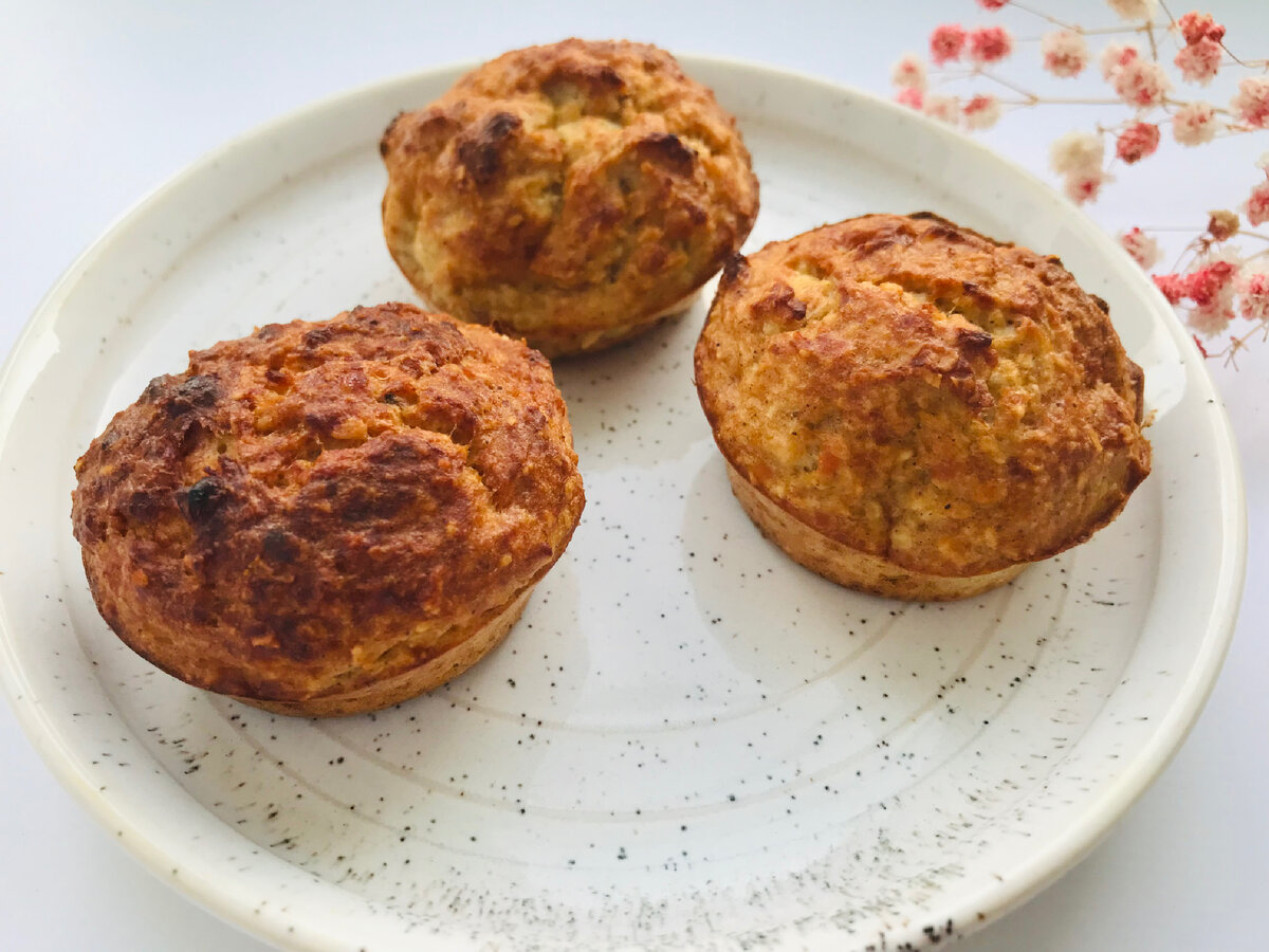 Приготовила на завтрак вкусные кексы из овсянки и творога. Без пшеничной  муки и сахара | Волшебная Кулинария | Дзен