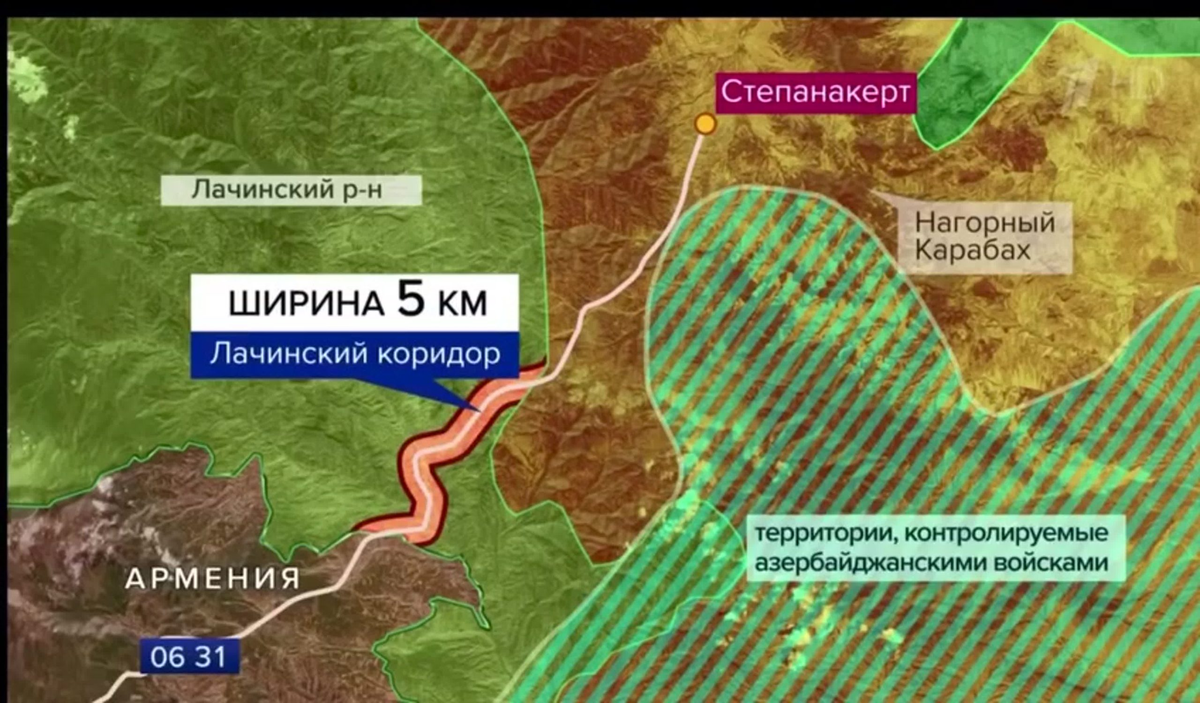 Армения карта коридора. Лачинский коридор в Карабахе на карте. Нагорный Карабах Лачинский коридор на карте. Армения Азербайджан Лачинский коридор. Лачинский коридор на карте Азербайджана.