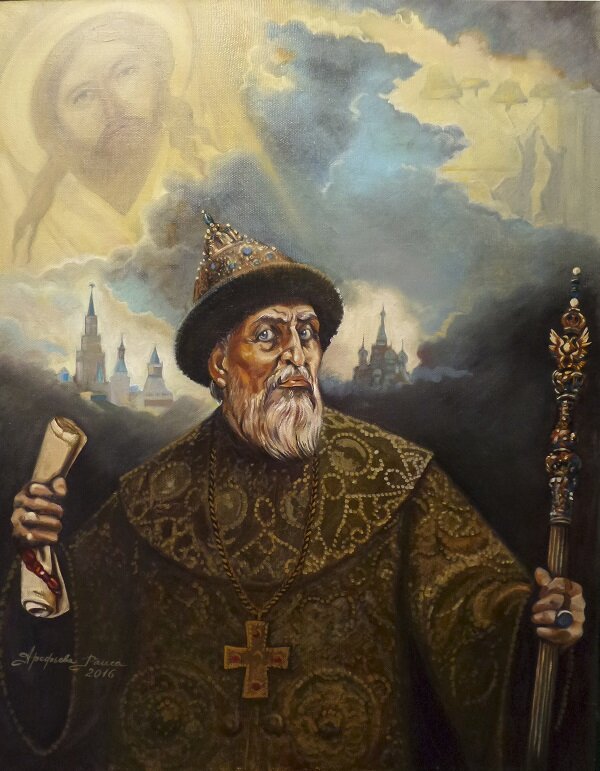 Раиса Арефьева. Царь Иван Грозный. Рисунок из сети  