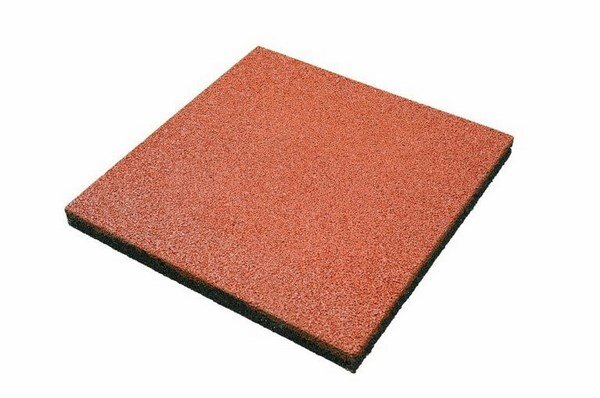 Комбинированная плитка из мелкой и крупной резиновой крошки