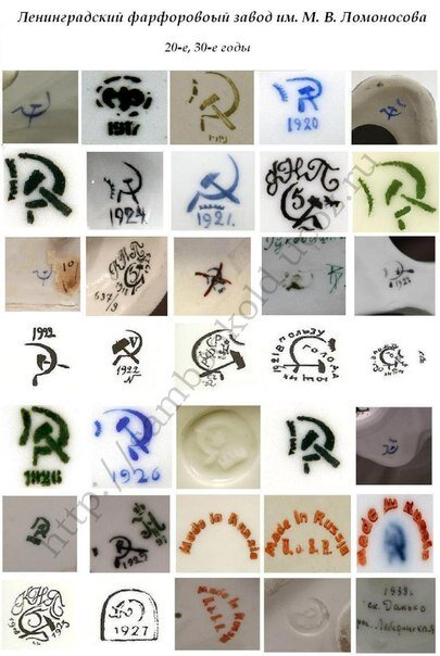 Клейма на посуде Война и старина Дзен