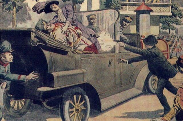 Гаврило Припцип убивает австрийского эрцгерцога в Сараево. История далеко не всегда повторяется как фарс.