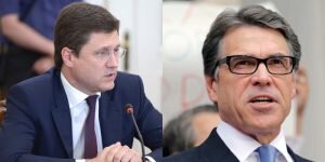 По сообщению министра энергетического ведомства России Александра Новака, на 13-е сентября в Москве запланирована встреча глав министерств энергетики Российской Федерации и Соединенных Штатов — его и Рика Перри. В кулуарах Восточного экономического форума, который проходит в эти дни во Владивостоке, он сообщил журналистам, что стороны намерены обсудить грядущие санкции по отношению к Ирану и вопросы по газовому трубопроводу «Северный поток-2». Как процитировало главу энерговедомства РФ издание «Прайм»: «У нас будет встреча 13 сентября в Москве. (Обсудим – прим. ред.) Сотрудничество в сфере энергетики».