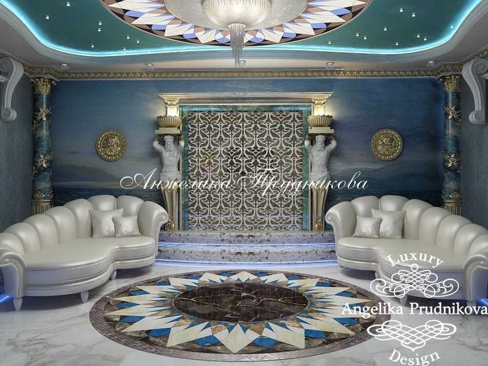 На фото: Дизайн кабинета в стиле ампир на Чайковского