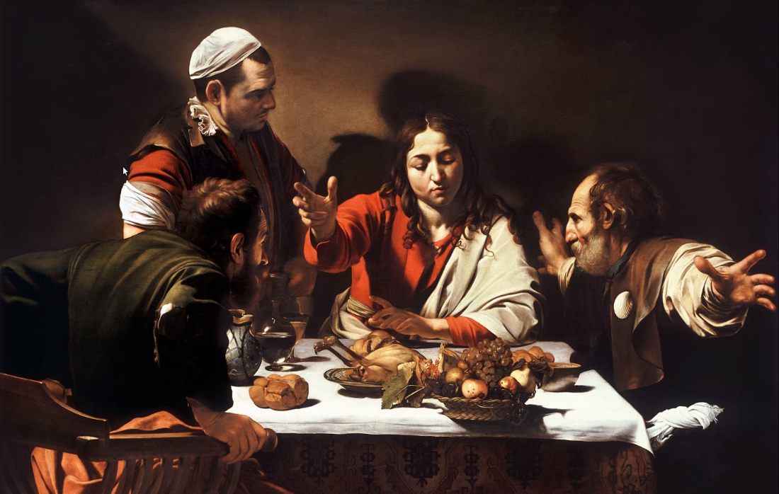 Микеланджело Меризи деи Караваджо. "Ужин в Эммаусе". 1601