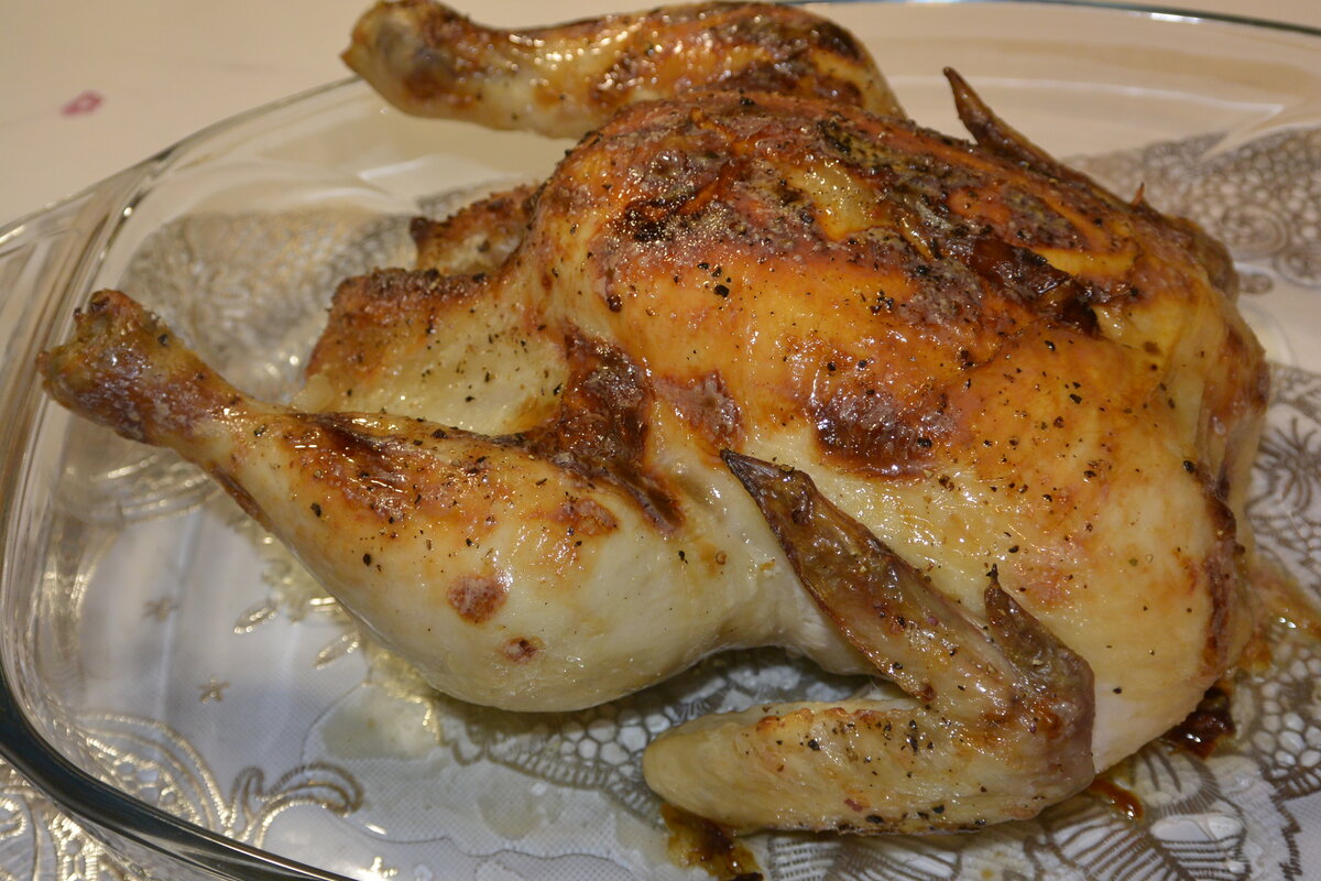 Курица запеченная в банке в духовке рецепт с фото