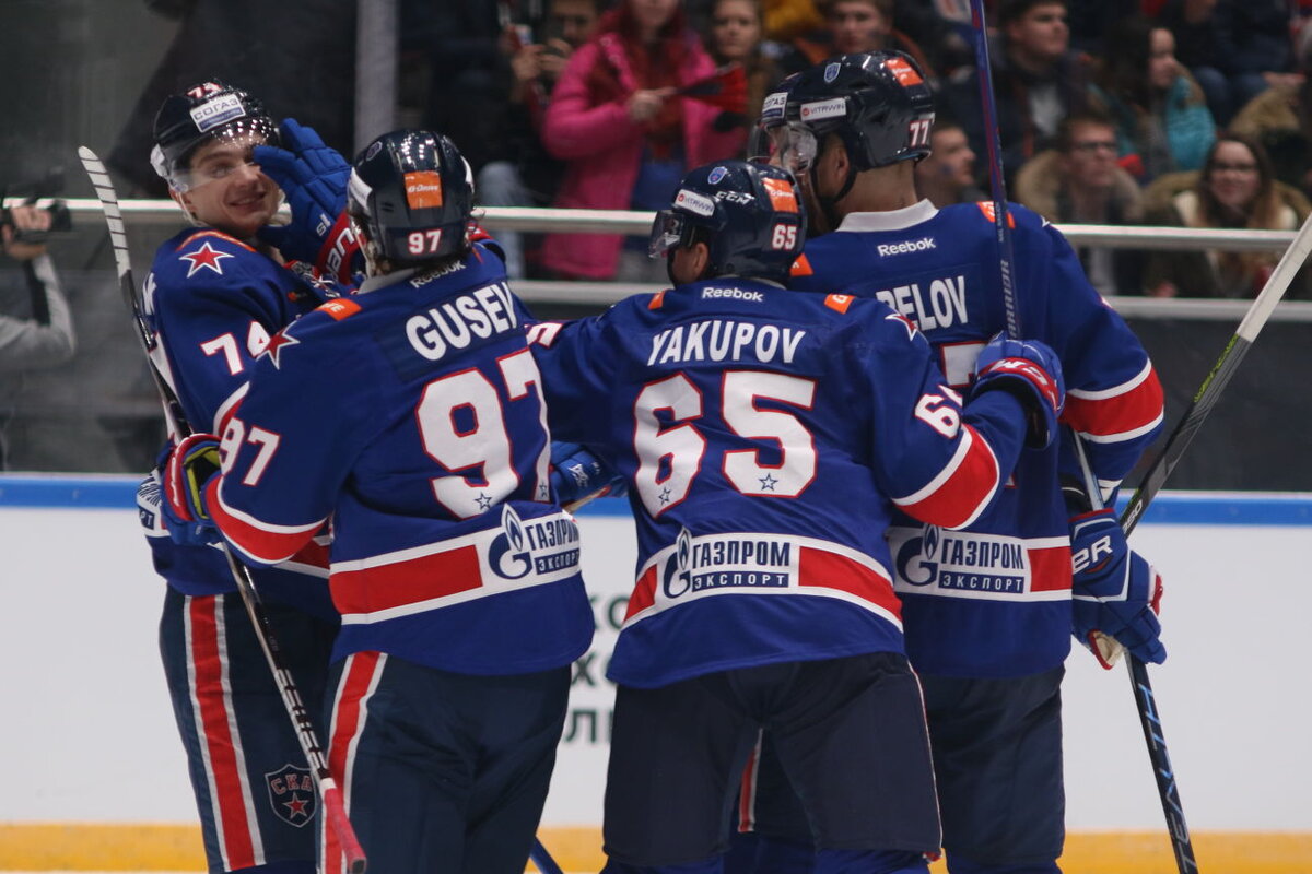 Петербургский СКА одолел "Барыс" со счетом 3:2