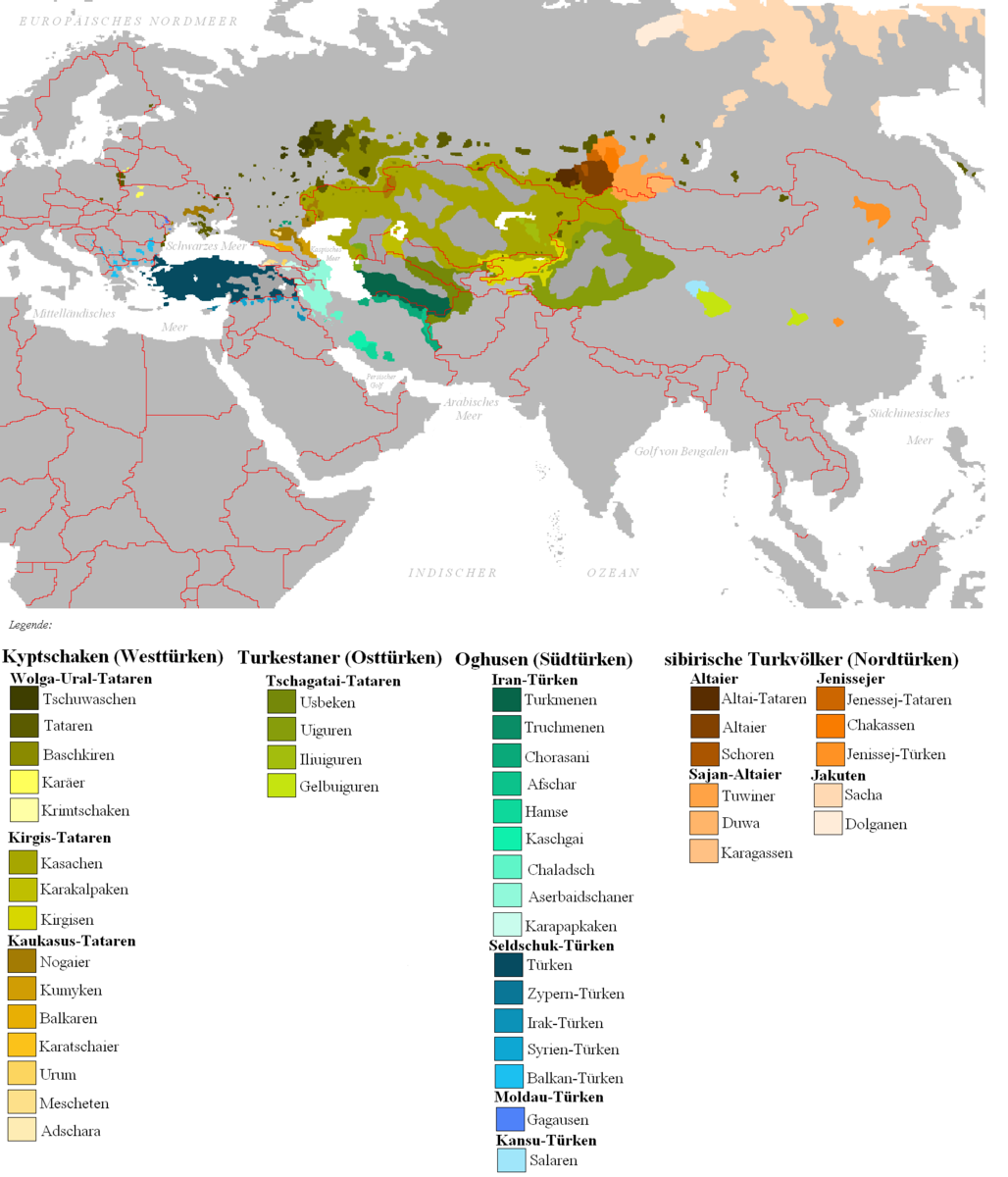 Карта расселения тюркских народов. Тюркские языки карта. Карта расселения тюркоязычных народов.