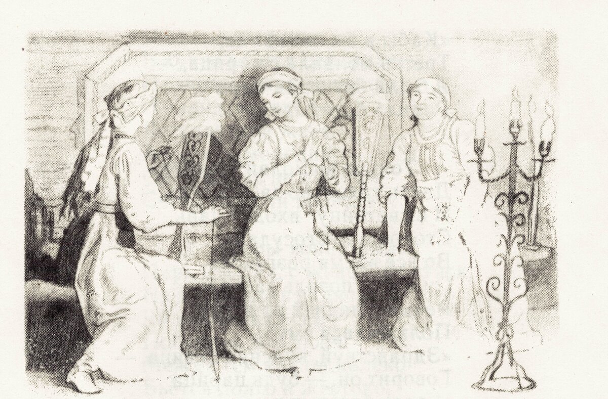 Иллюстрация из сказки о Царе Салтане