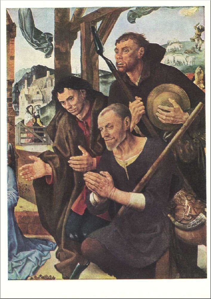 Деталь картины "Поклонение пастухов (Алтарь Портинари)", Художник Хуго ван дер Гус