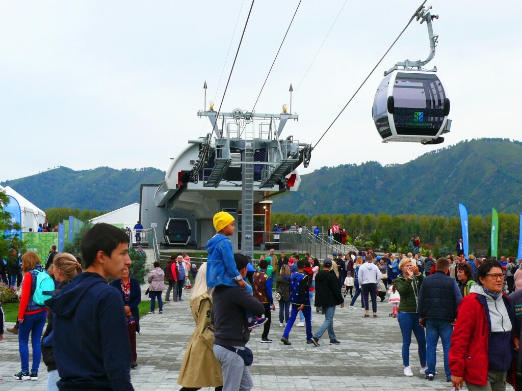 новая канатная дорога на Алтае.
