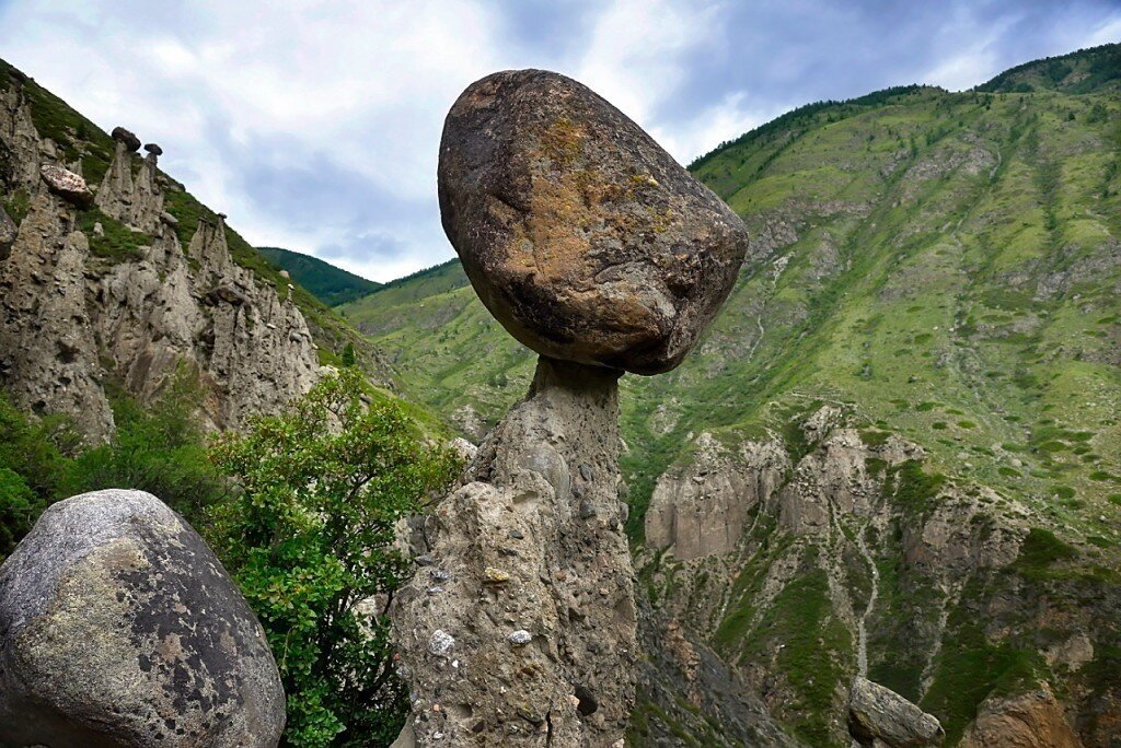 Урочище Аккурум каменные грибы